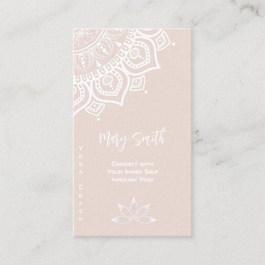 Uw Yoga-services promoten Visitekaartje (Voorkant)