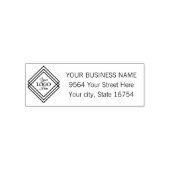 Uw Zakelijk Logo Adres Zelfinkende Stempel (Design)