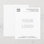 Uw Zakelijke Briefhoofd Voorbeeld met Logo (Voorkant / Achterkant)