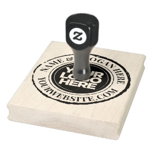 Uw Zakelijke Logo Aangepast Groot Rubberstempel