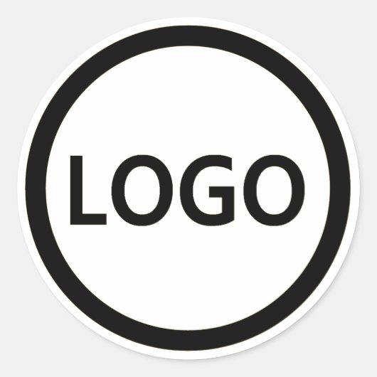 Uw zakelijke Logo - Aangepast medewerker Ronde Sticker (Voorkant)