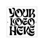 Uw Zakelijke Logo Aangepaste Groovy Rubberstempel (Afrduk)
