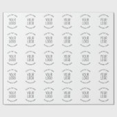 Uw zakelijke Logo &  bericht Cadeaupapier (Vlak)