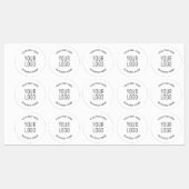 Uw zakelijke Logo & bericht Labels (Vel)