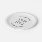 Uw zakelijke Logo &  bericht Papieren Bordje