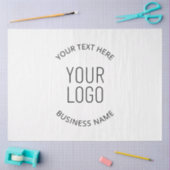 Uw zakelijke Logo &  bericht Tissuepapier (Craft)