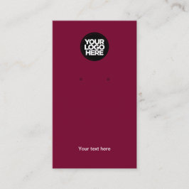 Uw zakelijke Logo Cherry Red Earring-beeldscherm Visitekaartje