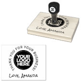 Uw zakelijke Logo Dank u Rubberstempel (Gestempeld)