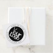 Uw zakelijke Logo & eenvoudige bewerkbare tekst Bedankjes Labels (In situ)