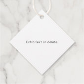 Uw zakelijke Logo & eenvoudige bewerkbare tekst Bedankjes Labels (Achterkant)