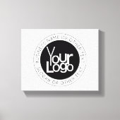 Uw zakelijke Logo & eenvoudige bewerkbare tekst Canvas Afdruk (Voorkant)