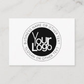Uw zakelijke Logo & eenvoudige bewerkbare tekst Informatiekaartje (Voorkant)