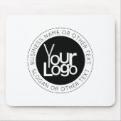 Uw zakelijke Logo & eenvoudige bewerkbare tekst Muismat (Voorkant)