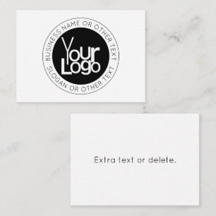 Uw zakelijke Logo & eenvoudige bewerkbare tekst Notitiekaartje