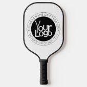 Uw zakelijke Logo & eenvoudige bewerkbare tekst Pickleball Paddle (Voorkant)