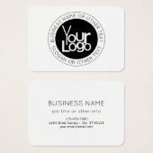 Uw zakelijke Logo & eenvoudige bewerkbare tekst Visitekaartje (Voorkant /achterkant)
