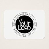 Uw zakelijke Logo & eenvoudige bewerkbare tekst Visitekaartje (Voorkant)