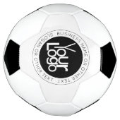 Uw zakelijke Logo & eenvoudige bewerkbare tekst Voetbal (Gedraaid)