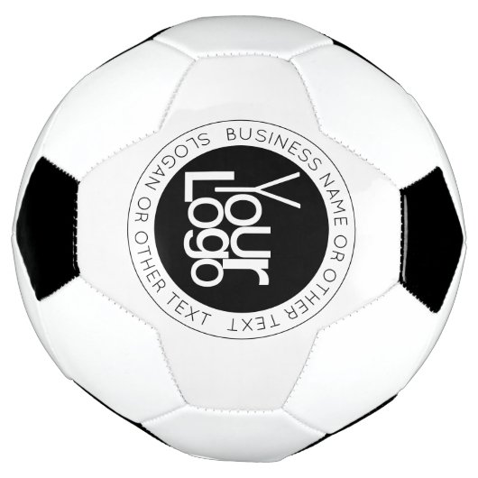 Uw zakelijke Logo & eenvoudige bewerkbare tekst Voetbal (Gedraaid)