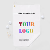 Uw zakelijke Logo en aangepaste tekst golfhanddoek (Insitu)