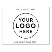Uw zakelijke Logo en aangepaste tekst Kantoor Rubberstempel (Afrduk)