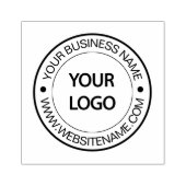 Uw zakelijke Logo en aangepaste tekst Rubberstempel (Afrduk)