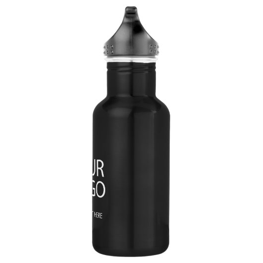 Uw zakelijke Logo en aangepaste tekst Waterfles (Rechts)