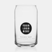 Uw zakelijke Logo en bedrijfsmedewerkers op maat Blikvorm Glas (Voorkant)