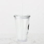 Uw zakelijke Logo en bedrijfswebsite op maat Acryl Drinkbeker (Rechts)