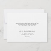 Uw zakelijke Logo en bedrijfswebsite op maat Bedankkaart (Achterkant)