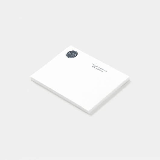 Uw zakelijke Logo en bedrijfswebsite Post-it® Notes (Schuin)