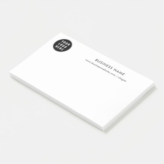 Uw zakelijke Logo en bedrijfswebsite Promotioneel Post-it® Notes (Schuin)