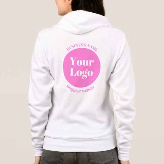 Uw zakelijke Logo en bewerkbare tekst Sjabloon | R Hoodie (Achterkant)