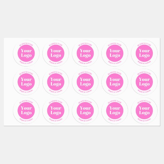 Uw zakelijke Logo en bewerkbare tekst Sjabloon | R Labels (Vel)