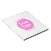 Uw zakelijke Logo en bewerkbare tekst Sjabloon | R Notitieblok (Schuin)