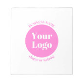 Uw zakelijke Logo en bewerkbare tekst Sjabloon | R Notitieblok (Voorkant)