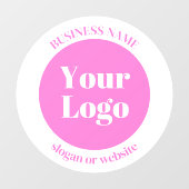 Uw zakelijke Logo en bewerkbare tekst Sjabloon | R Raamsticker (Vel)