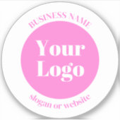 Uw zakelijke Logo en bewerkbare tekst Sjabloon | R Sticker (Voorkant)