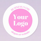 Uw zakelijke Logo en bewerkbare tekst Sjabloon | R Sticker