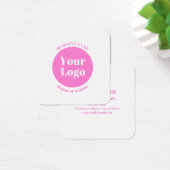 Uw zakelijke Logo en bewerkbare tekst Sjabloon | R Vierkante Visitekaartjes (Bureau)