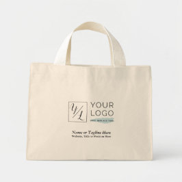 Uw zakelijke Logo en Gepersonaliseerd gegevens Mini Tote Bag