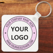 Uw zakelijke Logo en Sleutelhanger voor tekstpromo (Achterkant)