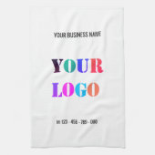 Uw Zakelijke Logo en Tekst Bedrijf Keukendoek Theedoek (Verticaal)