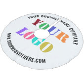 Uw zakelijke Logo en tekst kerstboom rok (Gekanteld)