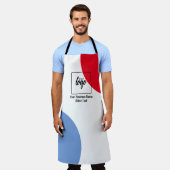 Uw zakelijke Logo en tekst Schort (Gedragen)