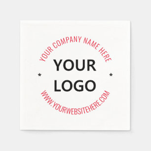 Uw zakelijke Logo en tekstpromotie Napels Servet