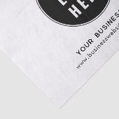 Uw zakelijke Logo en website aangepaste medewerker Tissuepapier (Detail)