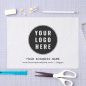 Uw zakelijke Logo en website aangepaste medewerker Tissuepapier (Craft)