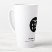 Uw zakelijke Logo en website aangepaste promoties Latte Mok (Linkerhoek)