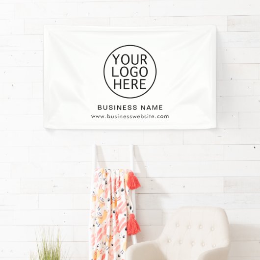 Uw zakelijke Logo en website bedrijf heropenen Spandoek (Insitu)